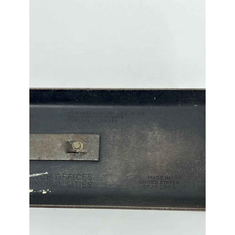 Vintage Bostitch B5 Model Black Textured Metal Stapler Made In USA